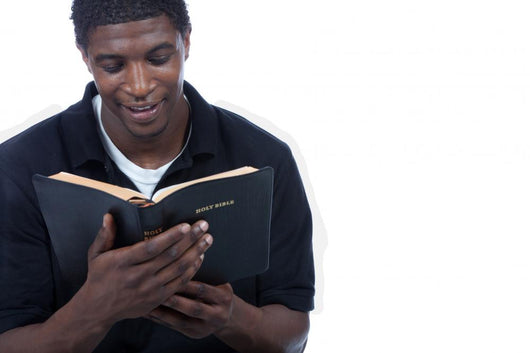 Young Black Man Reading