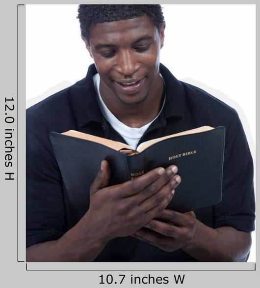 Young Black Man Reading