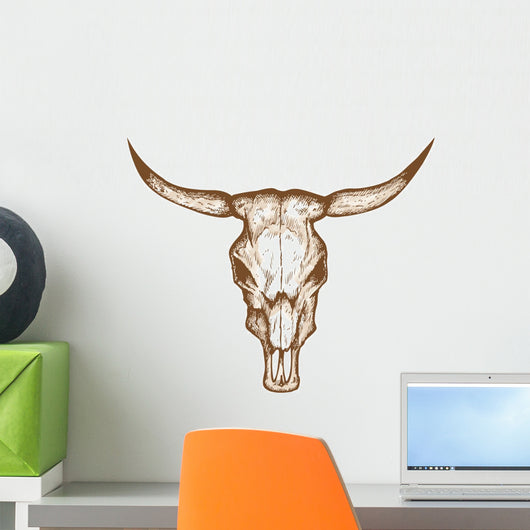 Bull skull Wall Decal