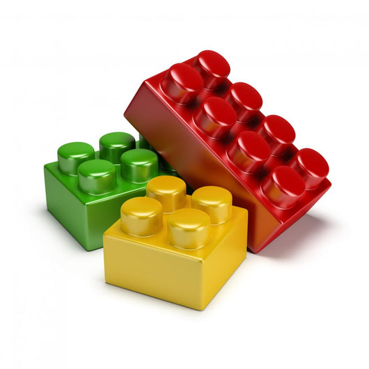 Plastic Toy Blocks Wall Decal