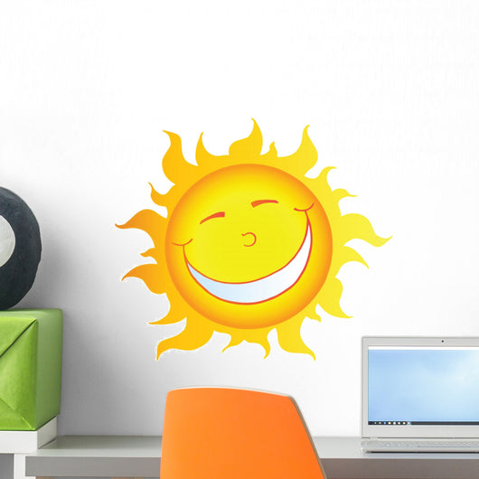Happy Smiling Sun Character