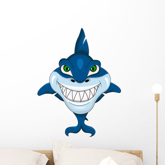 Smiling shark Wall Decal