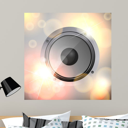Abstract Vector Sound Speaker Wall Mural
