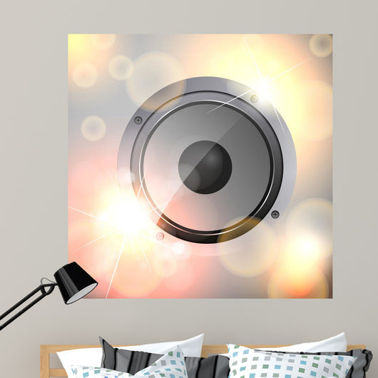 Abstract Vector Sound Speaker Wall Mural