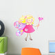 The Princess Has the Wings and Magic Wand Wall Decal