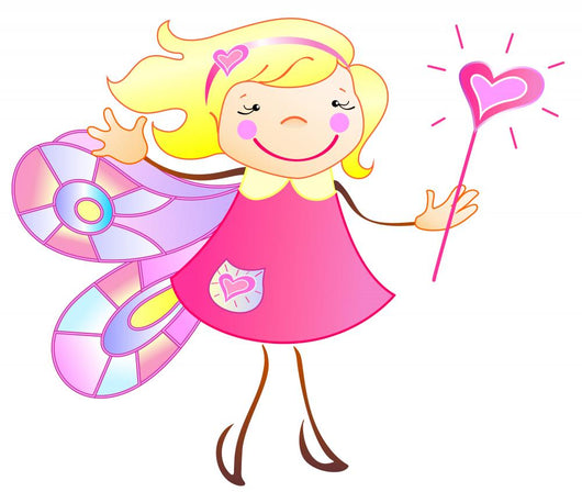 The Princess Has the Wings and Magic Wand Wall Decal