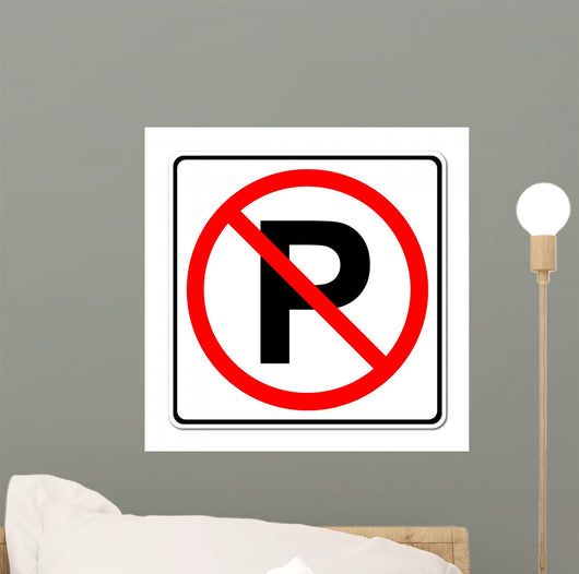 No Parking Sign Wall Decal