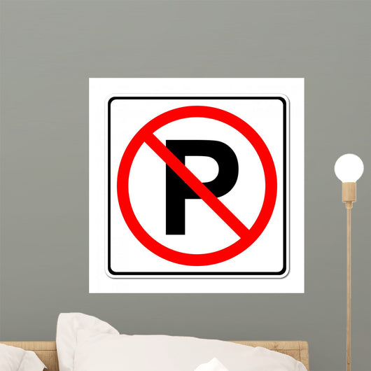 No Parking Sign Wall Decal