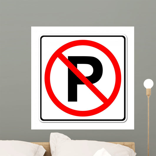No Parking Sign Wall Decal