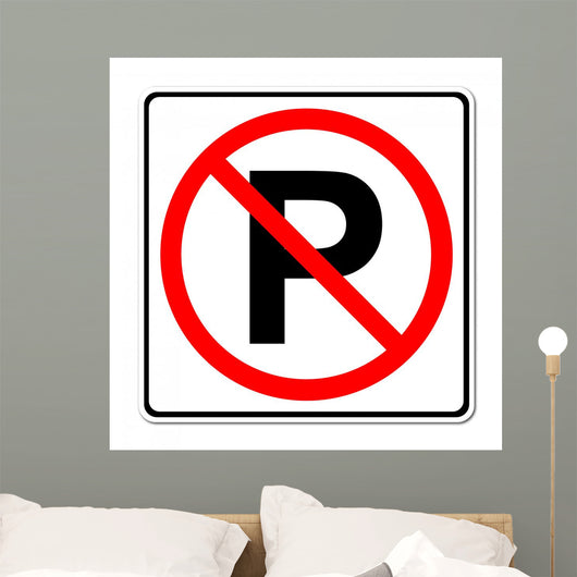 No Parking Sign Wall Decal