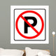 No Parking Sign Wall Decal