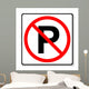 No Parking Sign Wall Decal