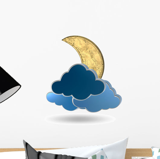 Gold Crescent Moon and