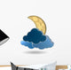 Gold Crescent Moon and