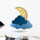 Gold Crescent Moon and