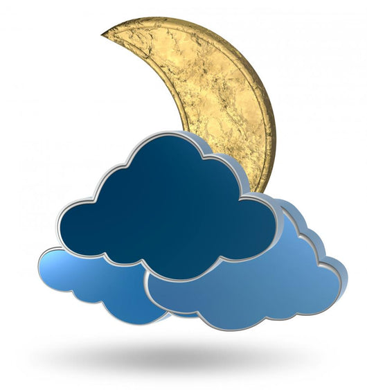 Gold Crescent Moon and