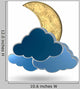 Gold Crescent Moon and