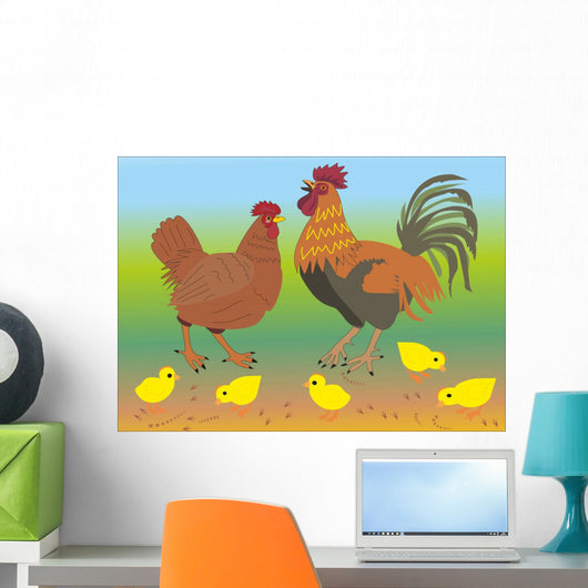 Hen and Cock with