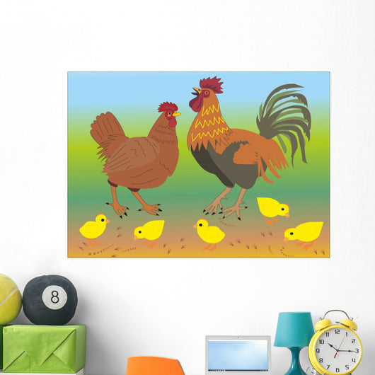 Hen and Cock with