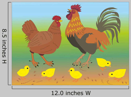 Hen and Cock with