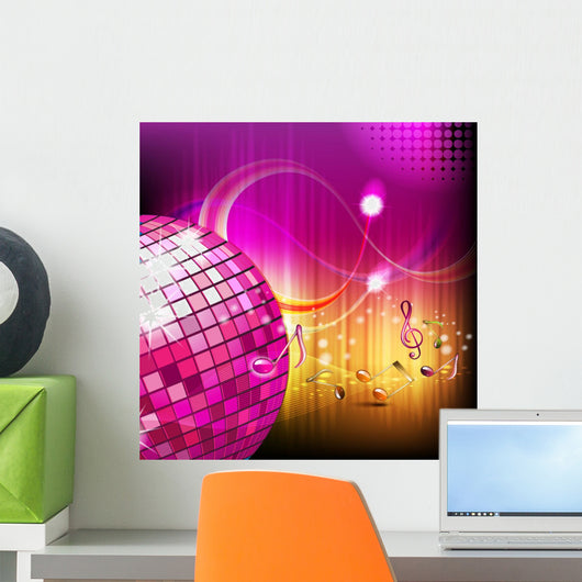 Musical Notes with Disco