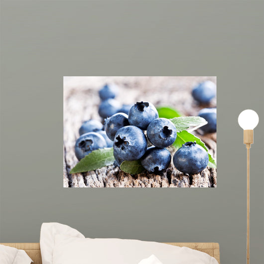 Blueberries with Leaves