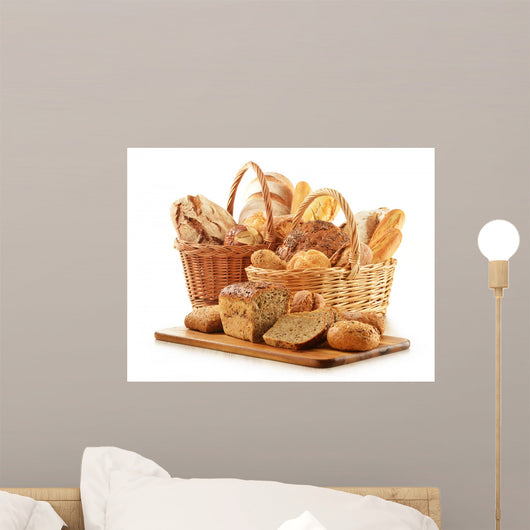 Bread and Rolls Wicker Wall Decal