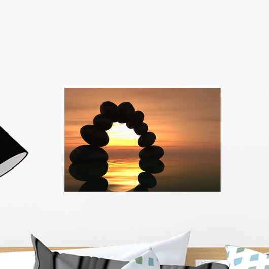 Zen Stone Arch Sunset