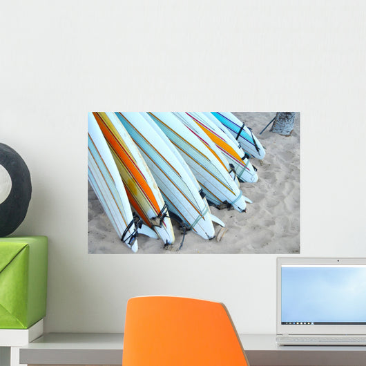 Waikiki Surf Boards Wall Mural