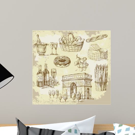 France-original Hand Drawn Set