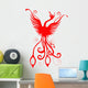 silhouette of phoenix Wall Decal