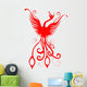 silhouette of phoenix Wall Decal