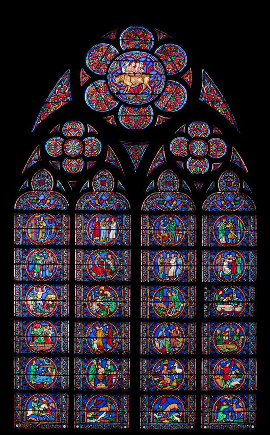 Notre Dame Paris Stained
