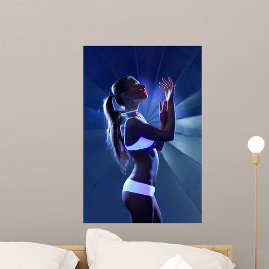 Beauty Woman Dance with Wall Mural