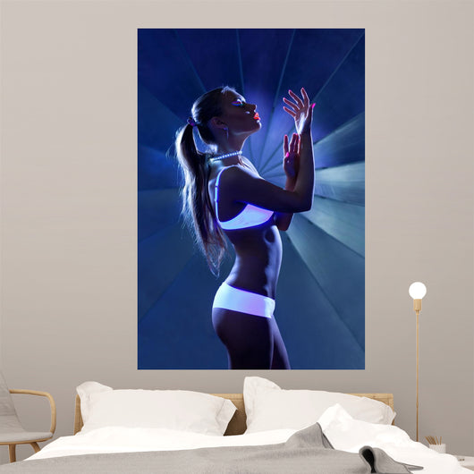 Beauty Woman Dance with Wall Mural