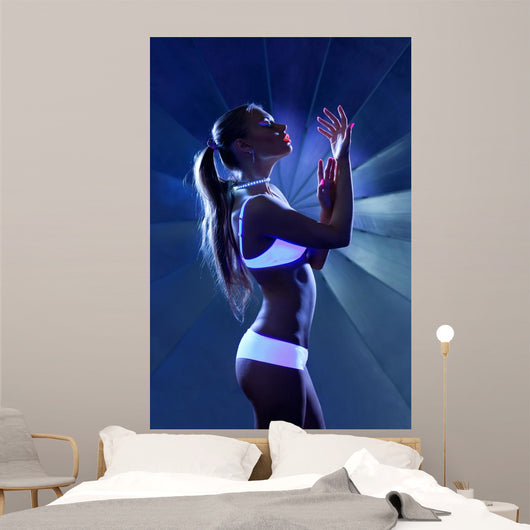 Beauty Woman Dance with Wall Mural