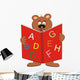 Bear and Book Wall Decal