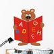 Bear and Book Wall Decal