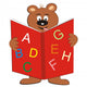 Bear and Book Wall Decal