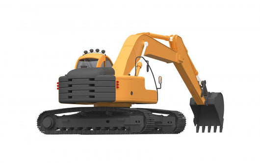 Excavator Illustration Wall Decal