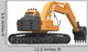 Excavator Illustration Wall Decal