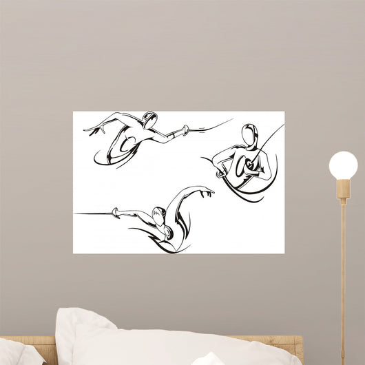Fencing Wall Mural
