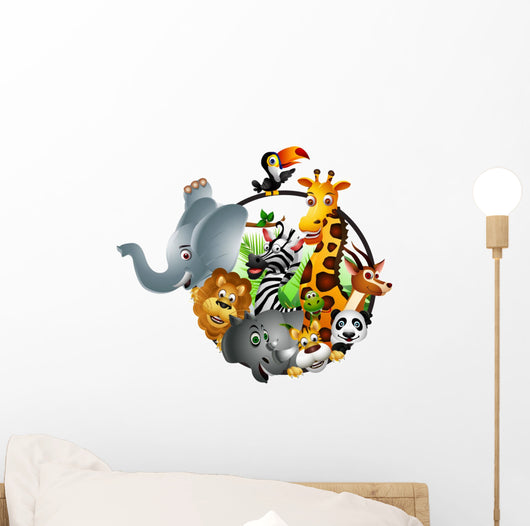 Funny Wild African Animal Wall Decal