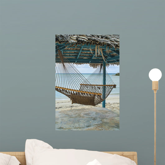 Hammock, Hut, & Beach Wall Mural