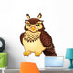 Funny owl. Cartoon and vector isolated character. Wall Decal
