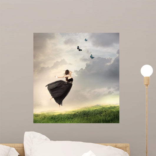 Girl Jumping Air