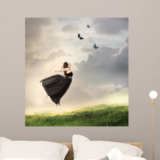 Girl Jumping Air