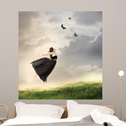 Girl Jumping Air