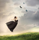 Girl Jumping Air