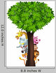 Funny safari animal cartoon Wall Decal